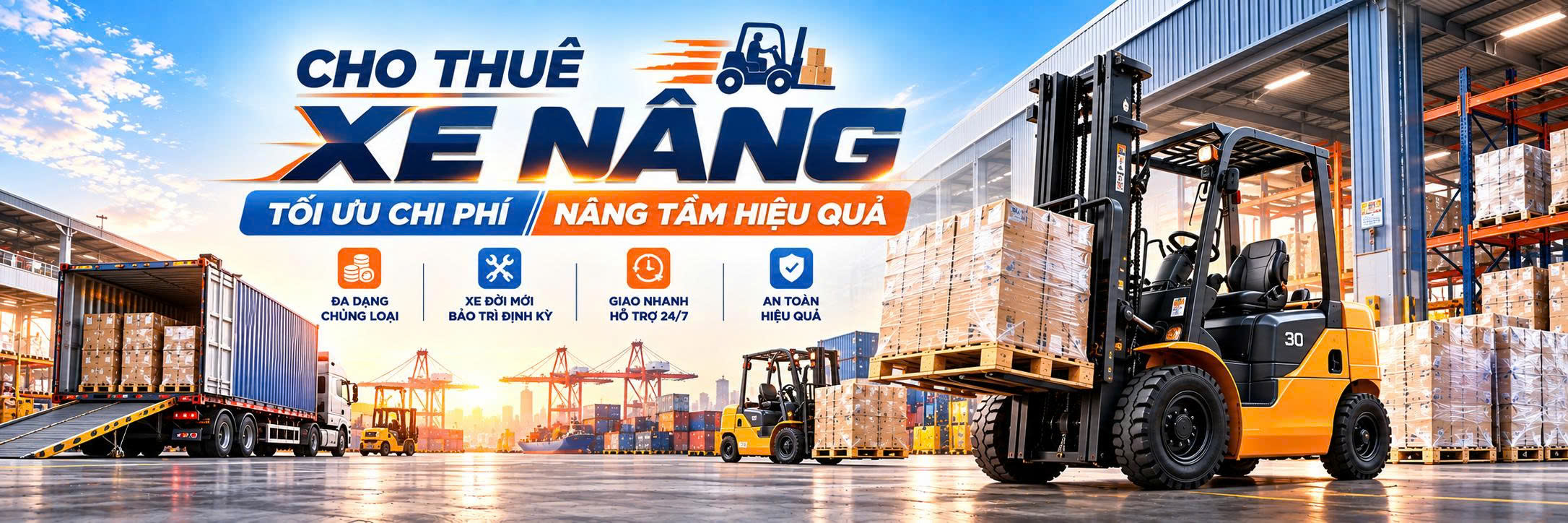 Thành Tiến Logistics Cho Thuê Xe Nâng Hàng