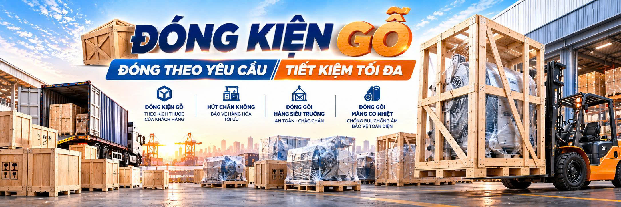Thành Tiến Logistics Đóng Kiện Gỗ